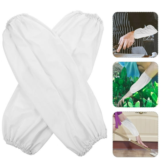OATIPHO 1 Pair Protective Sleeve Arm for Housework Versatile Oversleeves White