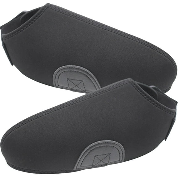 OATIPHO Windproof Ski Overshoes Black Chlorine Rubber and Nylon for Practical Hiking Use