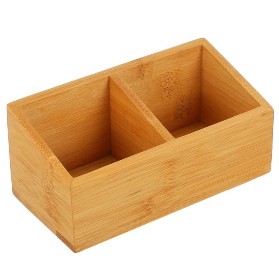 OATIPHO 1Pc Wooden Tea Case for Home Light Brown Tea Storage Box with High Hardness Wood