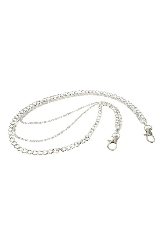 1 Pc Unisex Pant Trouser Chain Multi-layer Alloy Silver Decoration for Men Women