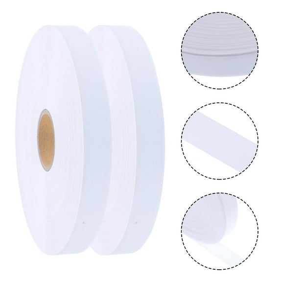 OATIPHO Blank White Nylon Fabric Washing Label for Custom Clothing Size Identification