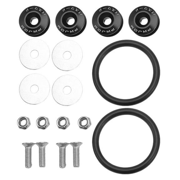 MUSEYA 1 Set Bumper Retainer Clips Black Rubber Ring for Durability in Vehicle Installation