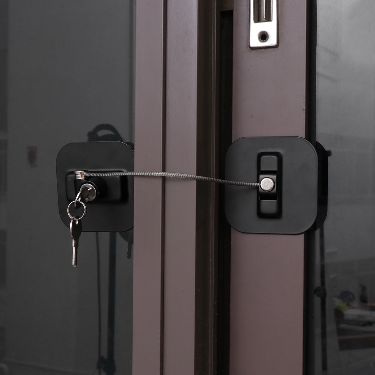 MUSEYA 1 Set Child Safety Locks for Windows Black PVC Cabinet Lock for ...