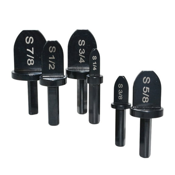 MUSEYA 6Pcs Air Conditioner Copper Tube Expander Drill Bit Swaging Flaring Tool Set Black