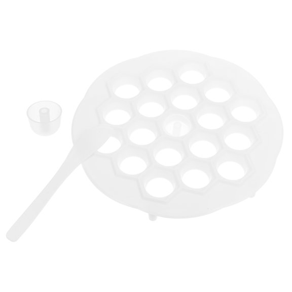 MUSEYA 1 Set Kitchen Dumpling Making Tool Dumpling Maker Plastic White Makes Dumplings for Home Cooks