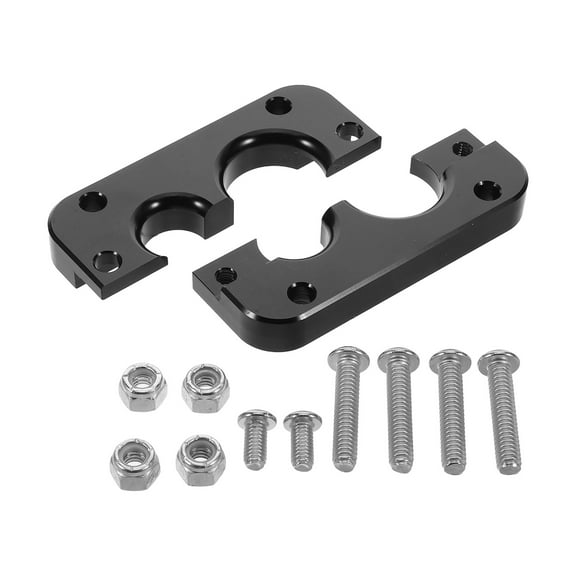 OATIPHO 1 Set Of Black Aluminum Grommet Electrical Part Pass Through For Automotive Wiring
