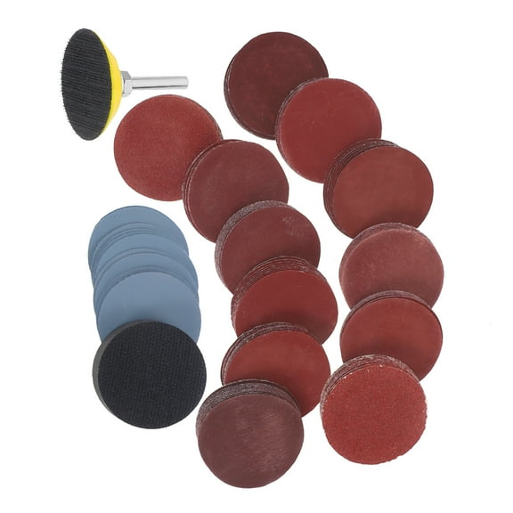 MUSEYA 1Set Sanding Discs for Drill Attachment Durable Sandpaper Pads with Backing and Buffering