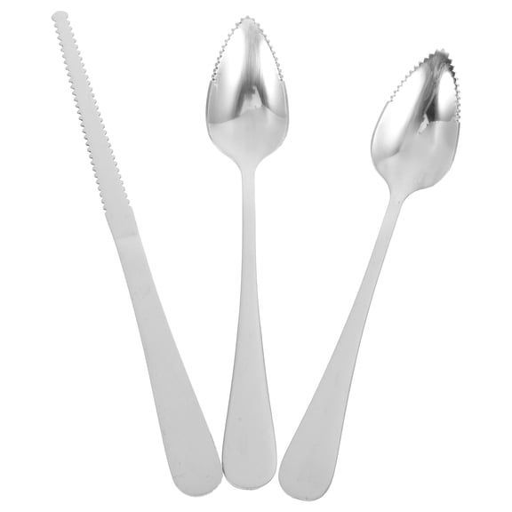 OATIPHO Serrated Edge Fruit Spoons Comfortable Grip for Grapefruit 1Set