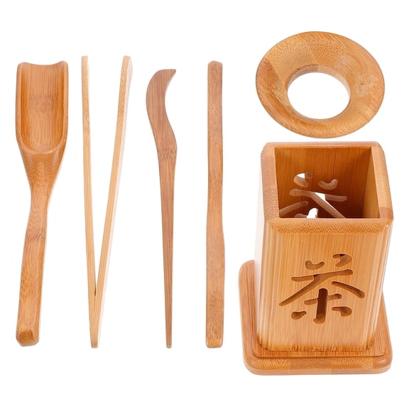 OATIPHO Japanese Tea Ceremony Sets Bamboo Tea Ceremony Six Gentlemen Set 1 Set