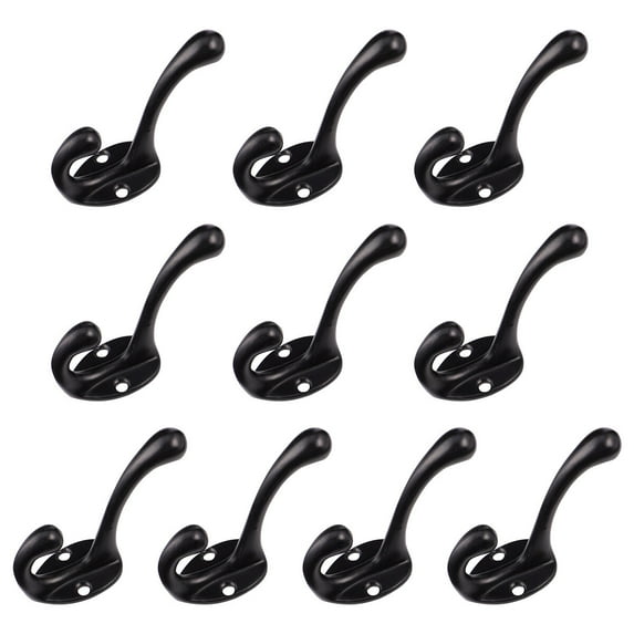 OATIPHO 1Set Wall Storage Hook Vintage Alloy Black Wall Mounted Hook for Home Use