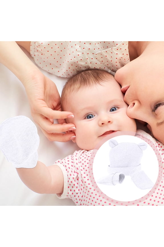 MUSEYA 1 Set of Newborn Baby Mittens For Cold Weather Protection Kit