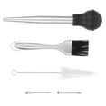 thumbnail image 1 of MUSEYA 1 Set of Stainless Steel Turkey Baster for Marinade Flavoring with Meat Injection Tools for Home Cooks, 1 of 8