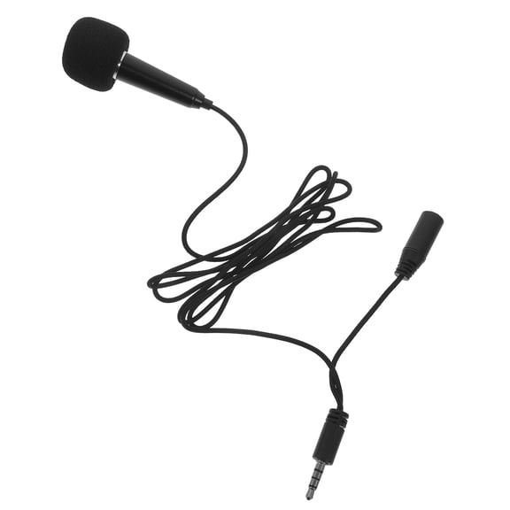 OATIPHO 1Set Compact Portable Phone Microphone Black No Power Needed for Live Streaming