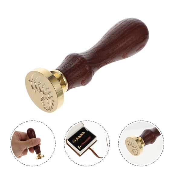 MUSEYA 1 Vintage Seal Stamp Set Copper Multi for Letter Stamping and Family Use