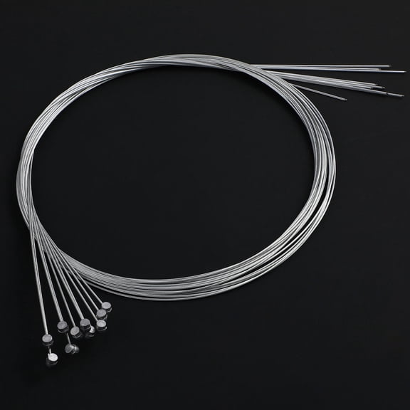 MUSEYA 10 Pcs Bike Brake Cable Set Silver for Mountain and Road Bicycles