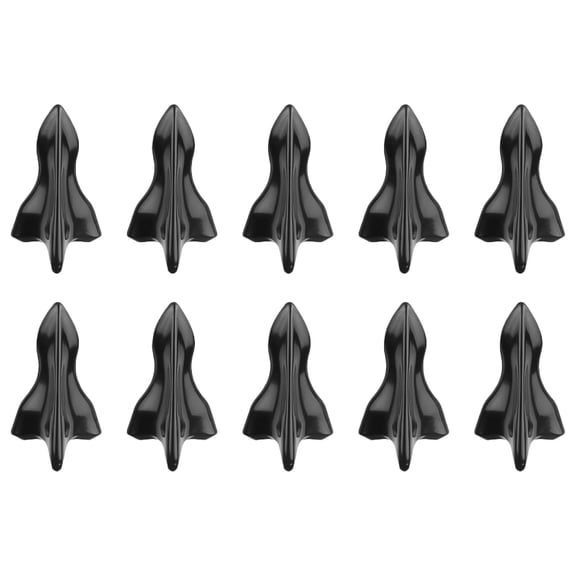 MUSEYA 10 Pcs Bumper Fins Shark Fin Roof Bumper Black for Vehicle Shark Fin Shape Cover