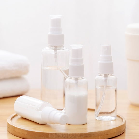 OATIPHO 10Pcs Portable Transparent Cosmetic Bottles Plastic Material Reusable for Storage Use