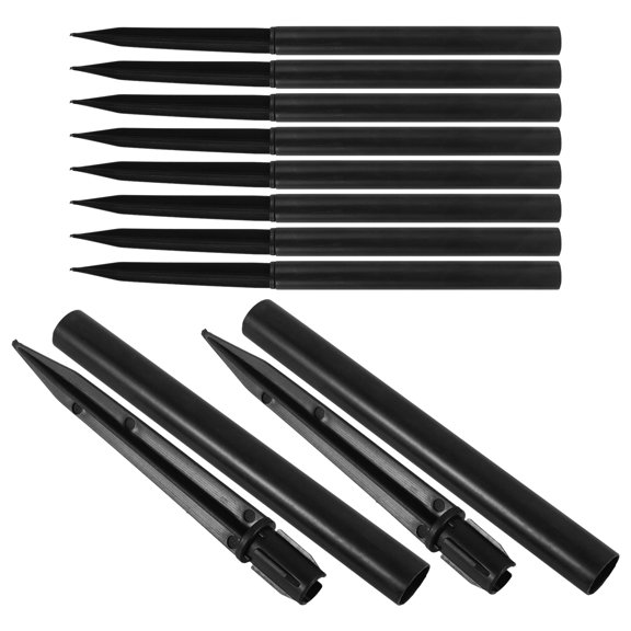 OATIPHO 10Sets Weather Resistant Plastic Stakes for Garden Lamp Ground Plug Accessories Outdoor Use