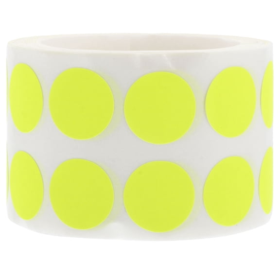 OATIPHO Yellow Creative Diary Stickers Fluorescent Dot Decals for Scrapbooking and Decorating