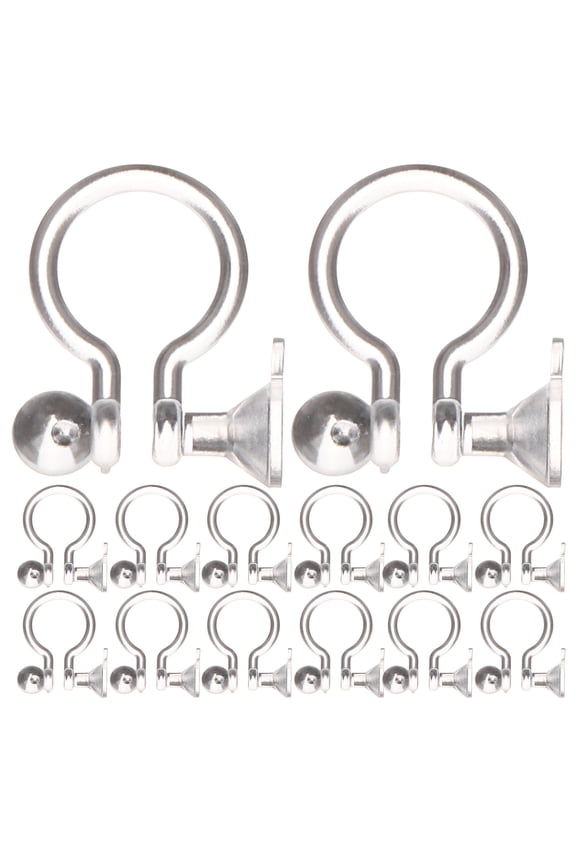 100Pcs Clip on Earring Converter for Stud to Clip on with Comfortable Fit Design