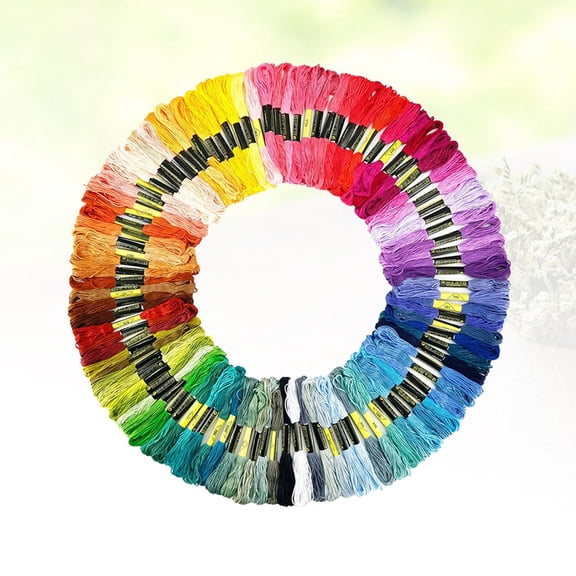 OATIPHO 100Pcs Cross Stitch Thread Line Assorted Colors for Knitting and Hand Embroidery Projects