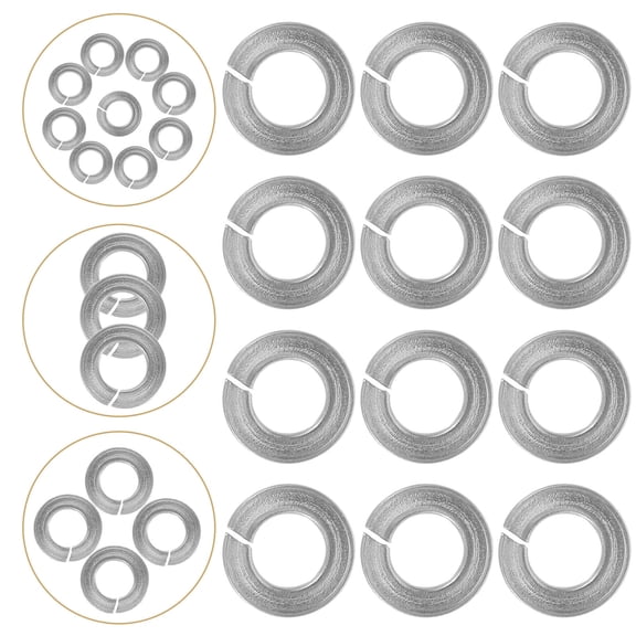 OATIPHO 100Pcs Stainless Steel Spring Lock Washers for Machine Fastening High Strength Metal Gaskets