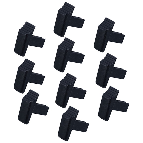 OATIPHO 10Pcs Single Ladder Locking Buttons Plastic Replacement Parts for Folding Ladder Safety Black