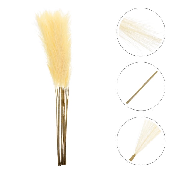 OATIPHO 10Pcs Faux Pampas Grass Artificial Pampas Grass Branches for Vase Home Decor and Wedding Flower Arrangements