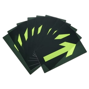 OATIPHO 10Pcs Reflective Arrow Direction Markers for Yard Office and Market Signage