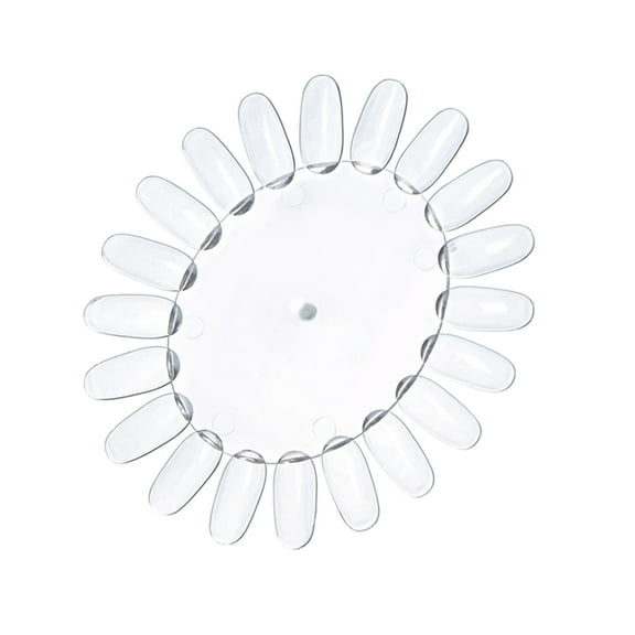 MUSEYA 10Pcs Nail Color Display Acrylic Practice Tips Sunflower Shaped for Users