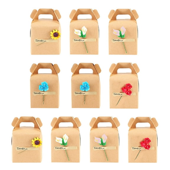 MUSEYA 10Pcs Shipping Boxes With Compact Design Silver Kraft Linerboard