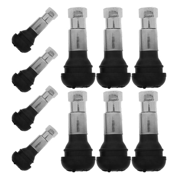 OATIPHO 10Pcs Automotive Valve Stems for Tires Leakproof Metal Replacement Kit Easy Install