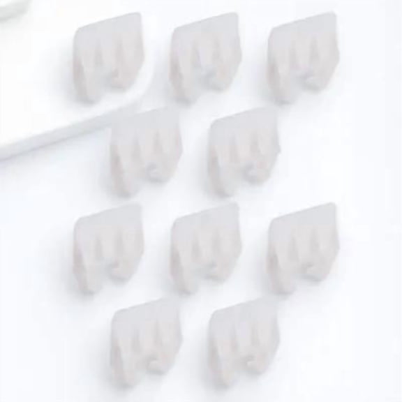 OATIPHO 10Pcs White Plastic Drawer Track Slides Durable Drawer Rail Guides for Home Furniture