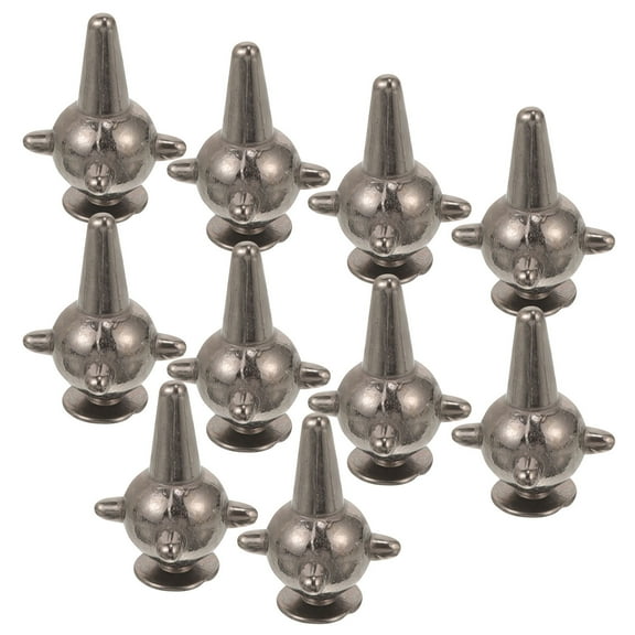 MUSEYA 10Set Small Rivets Silver Decorative Metal Rivets for Artists in Fashion Design