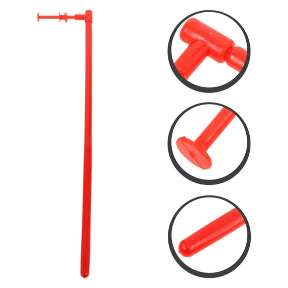 OATIPHO 10Pcs Durable Plastic Windmill Poles for Garden Decor DIY Pinwheel Replacement Bars