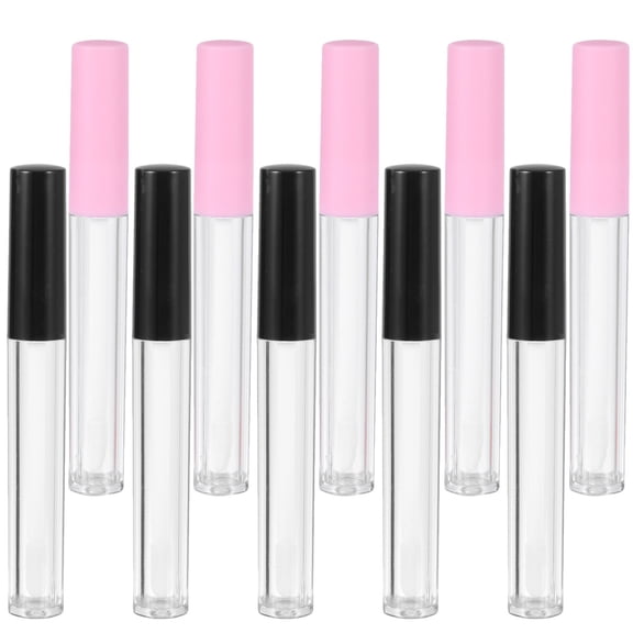 OATIPHO cute lip gloss tubes Labial Glair Tube Black 10Pcs Cosmetic Packaging Women