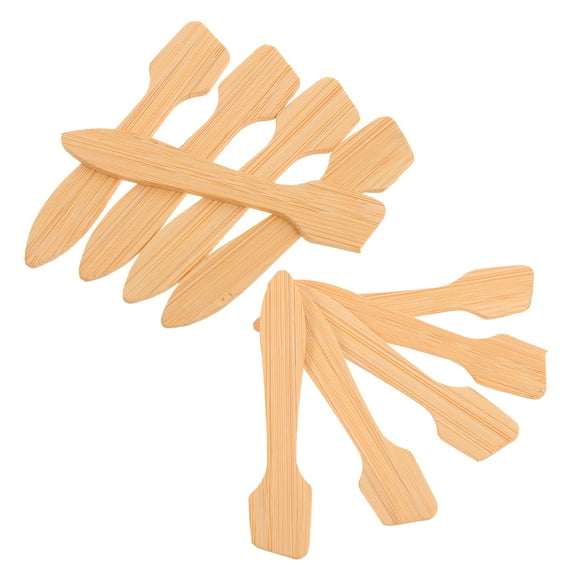 MUSEYA 10pcs Elegant Design Makeup Scoop Spatula For Skincare Bamboo Set