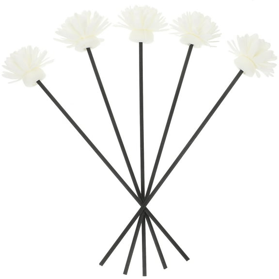 MUSEYA 10Pcs Aromatherapy Reed Diffuser Sticks with Decorative Flower for Home