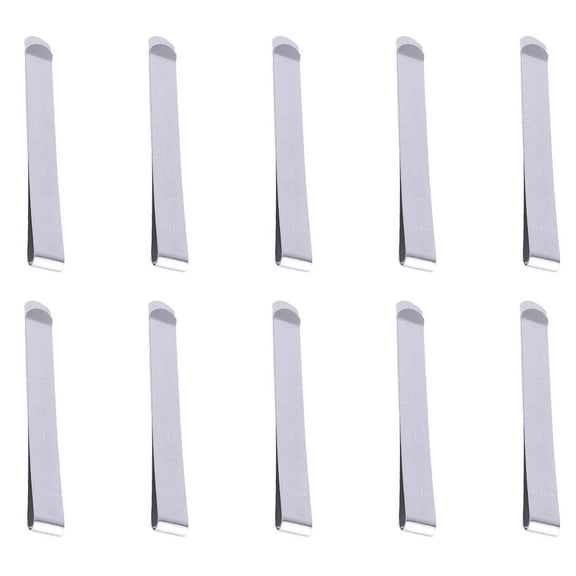 OATIPHO 10Pcs Small Sewing Clips Silver Stainless Steel for Clipping Fabric and Sewing Projects