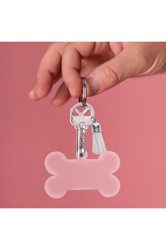 10pcs Keychain Pendants Acrylic Cartoon Style for Custom Text and Photos DIY Projects