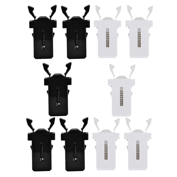 OATIPHO 10Pcs Trash Can Lock Replacement Press Buckles for Universal Waste Bin Clips