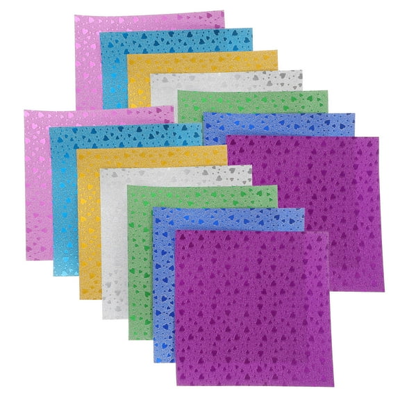 MUSEYA 112pcs Diy Crafts Paper Double Sided Craft Paper Assorted Color For Gift Making