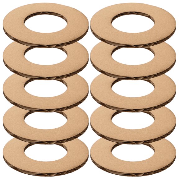 OATIPHO 11Pcs Wall Hanging Crafts Paper Rings for Crafts Khaki Round Wreath Frames
