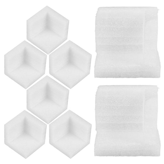 OATIPHO 12Pcs Corner Edge Protectors Packaging Guards White Lightweight Reusable for Shipping Boxes