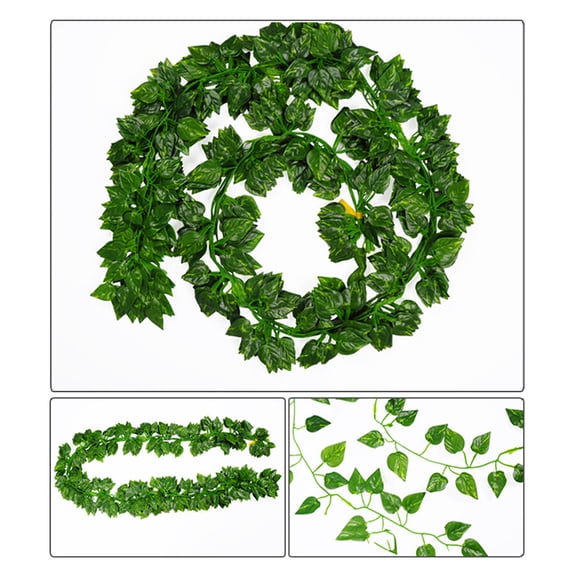 OATIPHO 12Pcs Artificial Green Foliage Gar Plants Decor for Office and Home Settings