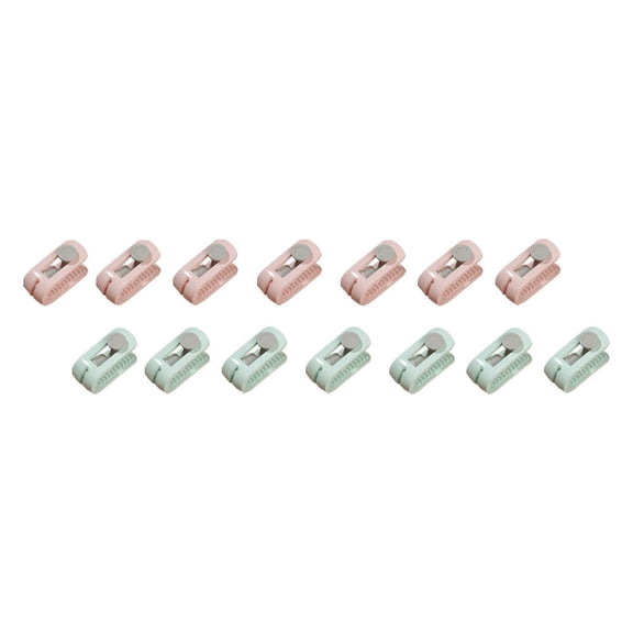 MUSEYA 12Pcs Non-Slip Bed Sheet Clips Plastic Rectangular Bedding Accessories for Night Sleep