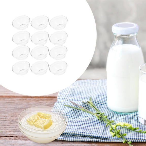 OATIPHO Kitchen Prep Bowls Glass Food Bowls Transparent 12pcs for Family