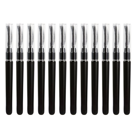 OATIPHO 12Pcs Eyelash Separator Tool Black Makeup for Women Travel Use