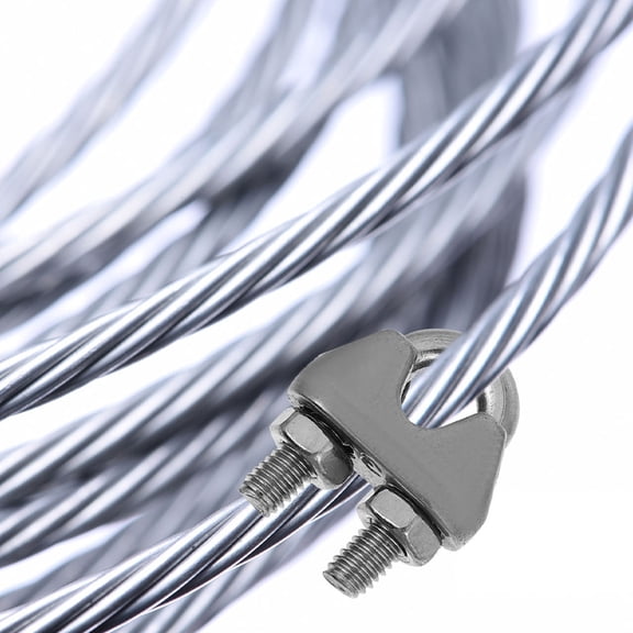 OATIPHO  Wire Rope Clip Stainless Steel U Bolt for Cable and Rope Fitting 12Pcs