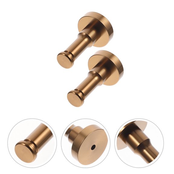 OATIPHO 2Sets Aluminum Alloy Wall Hooks Coffee Color for Bathroom Towel and Coat Hanging